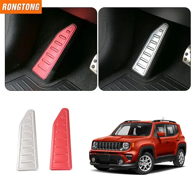 

High Quality Car Interior Accessories Pedal Left Foot Rest Kick Panel Cover Trim Sticker for Renegade 2016+