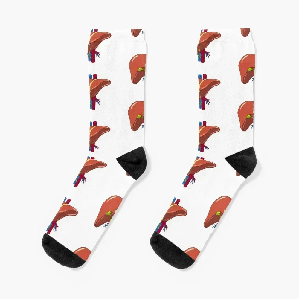 Liver anatomy medics Socks Running Stockings man Wholesale Lots Man Socks Women's