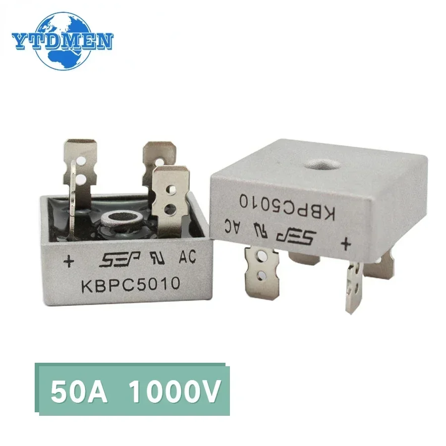 2PCS KBPC5010 Diode Bridge Rectifiers Diodes 50A 1000V Electronic Components image 4