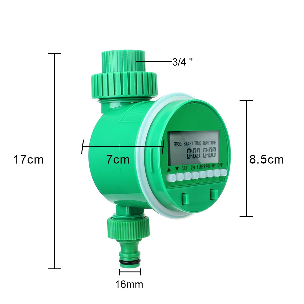 Automatic Irrigation Timer Garden Water Control Device Intelligence Valve Controller LCD Display Electronic Watering Clocker