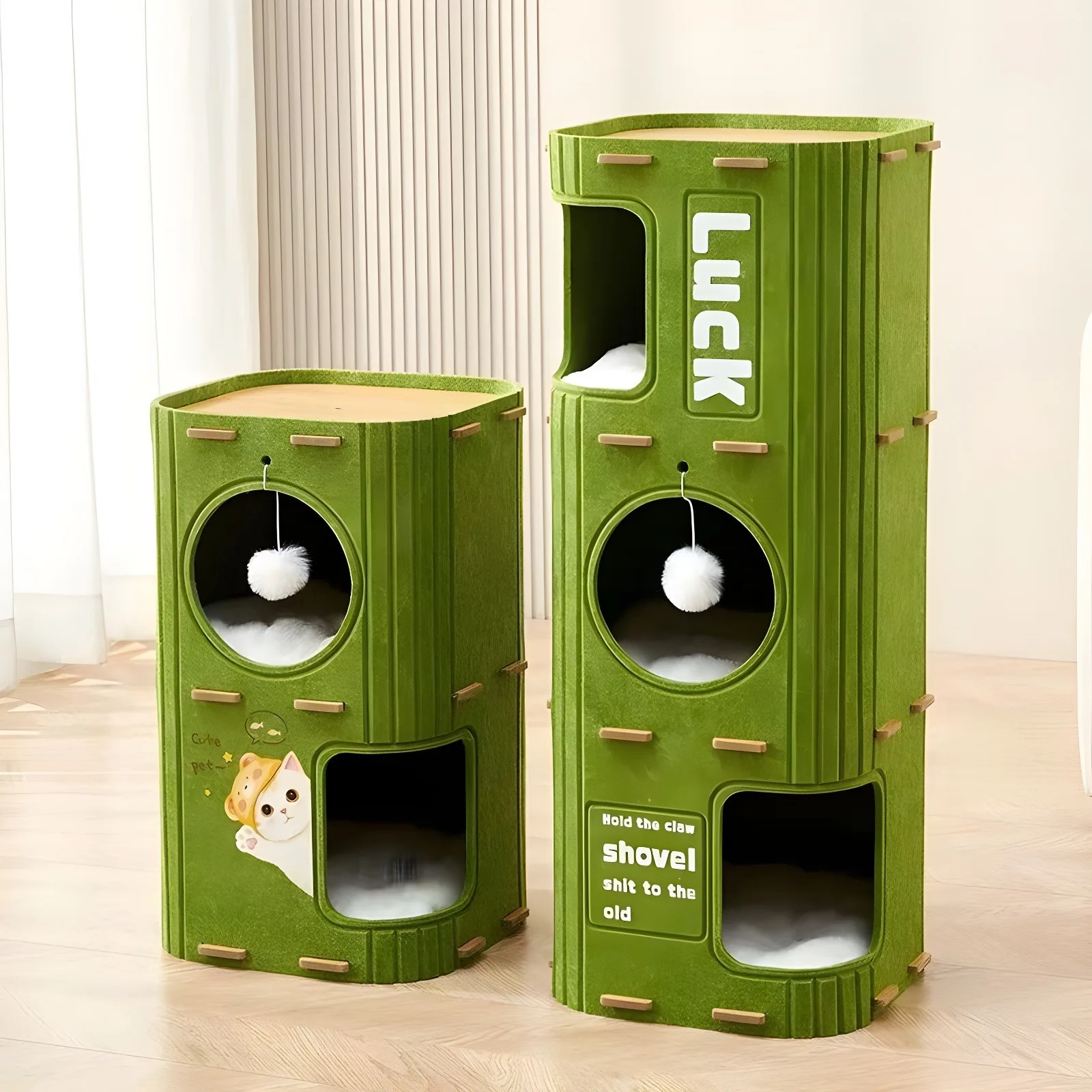Multi-Layer Cat Nest Cat Climbing Frame Integrated Closed Security Cat Sleeping Nest Scratch-Resistant Wear-Resistant Four-Seas