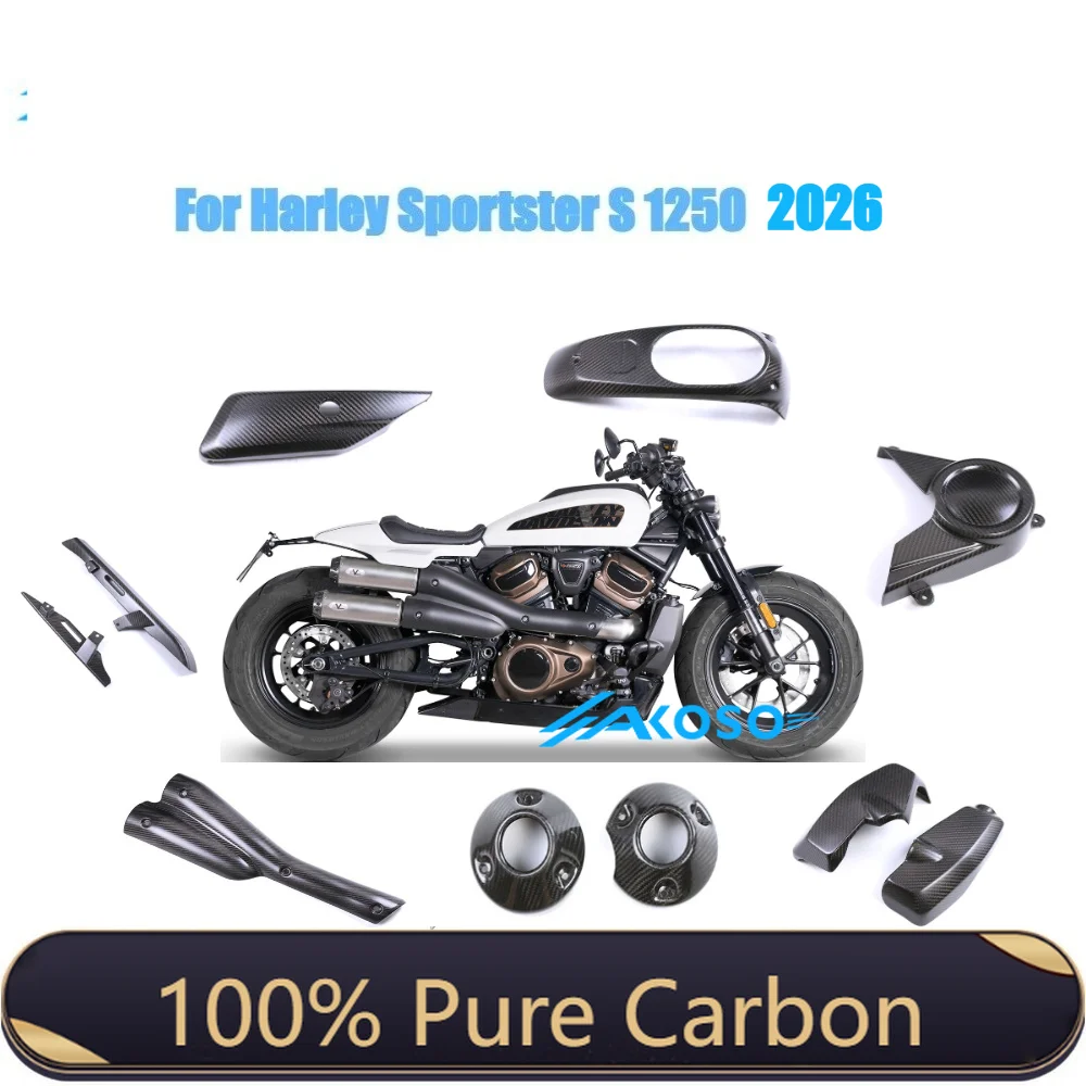 Twill Weave Matt 2026 For Harley Davidson Sportster S 1250 CC RH 1250S 100% 3K Full Carbon Fiber Motorcycle Fairings Kit