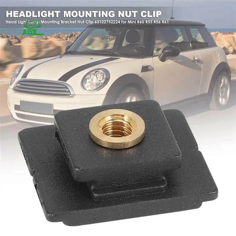 A22E-Head Light Lamp Mounting Bracket Nut Clip 63122752224 For Mini R60 R55 R56 R61 Countryman