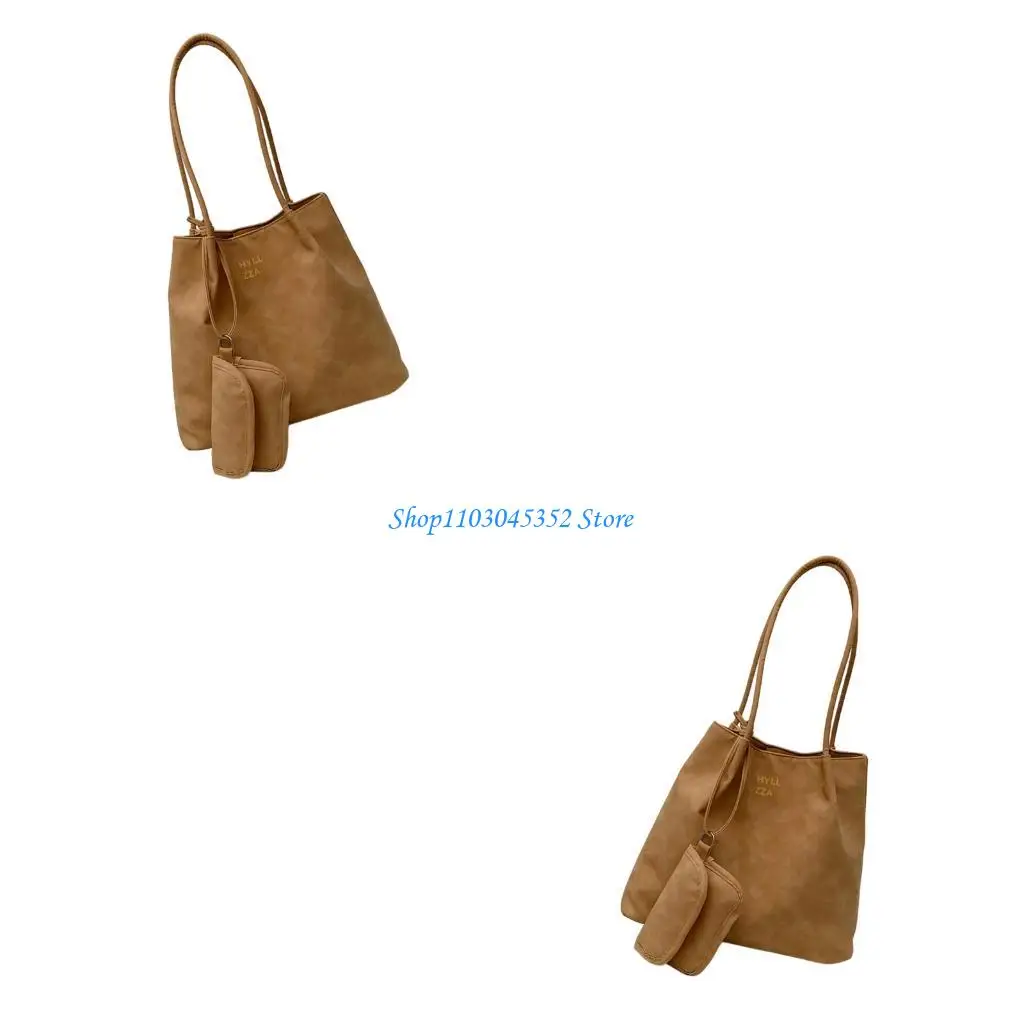 

Fashion Purses and Handbags Shoulder Bag Leather Toted Bag with Detachable Purses