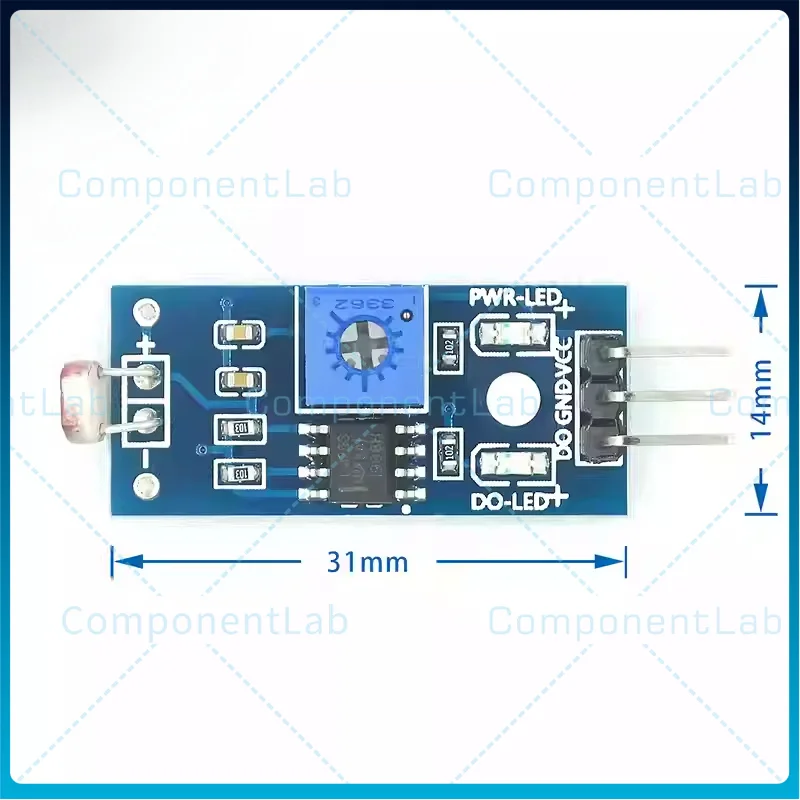 10-50pcs Photoresistor sensor module - Light detection - Light sensing kit - 3-wire system