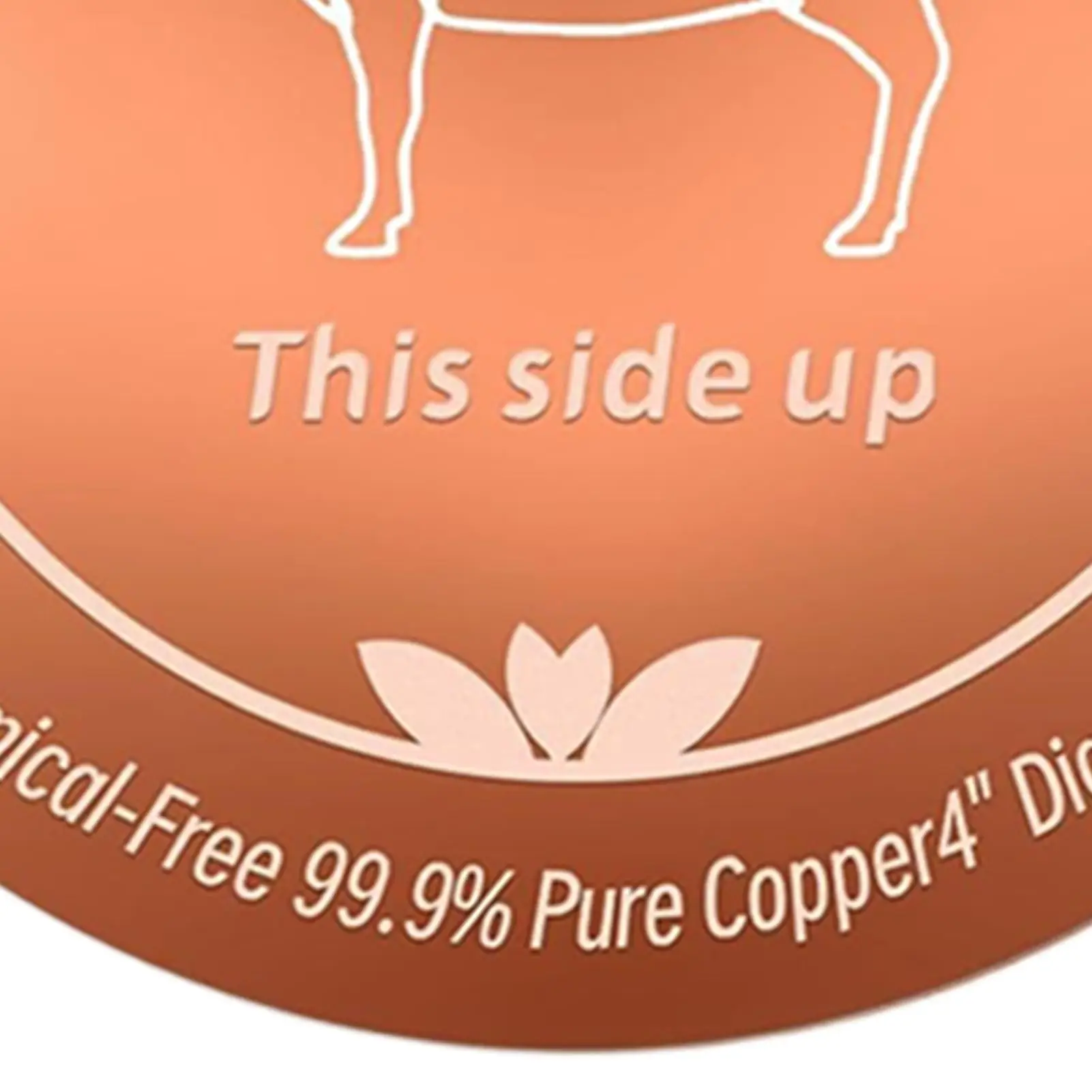 Copper Disk For Drinking Water 4 Inches Physical Safe Cleaning Purifier Horse Bird Bath Disk For All Seasons Outdoor Birdbaths - view 5