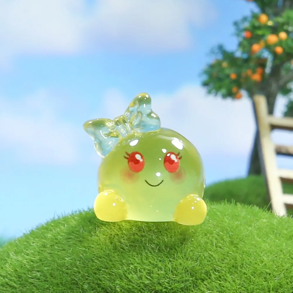 pcs نیا منی برائٹ زیور کارٹون تخلیقی رال لوازمات رنگین DIY مائیکرو لینڈ اسکیپ ڈیکوریشن گڑیا گھر کی سجاوٹ