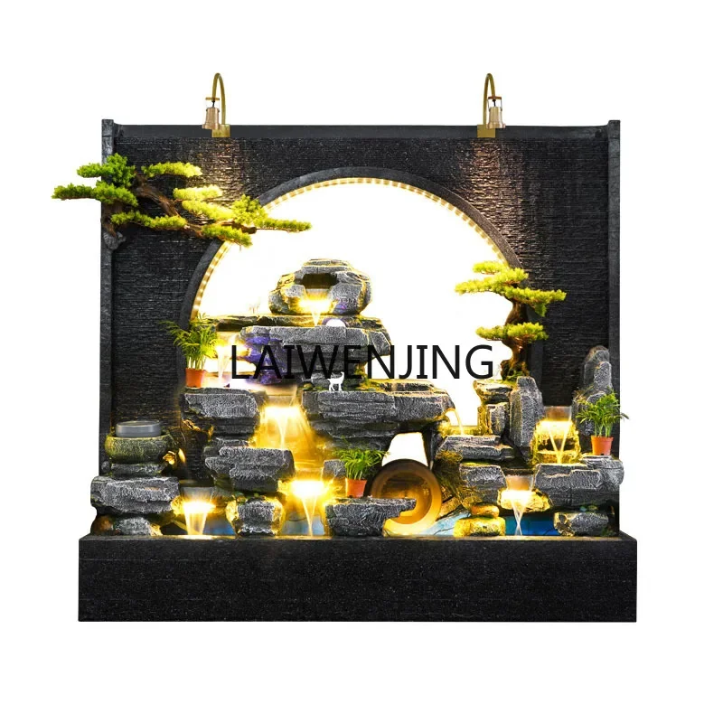 

LYN fountain wall rockery circulating water landscape wall feng shui wheel lucky ball fish pond landscaping ornament