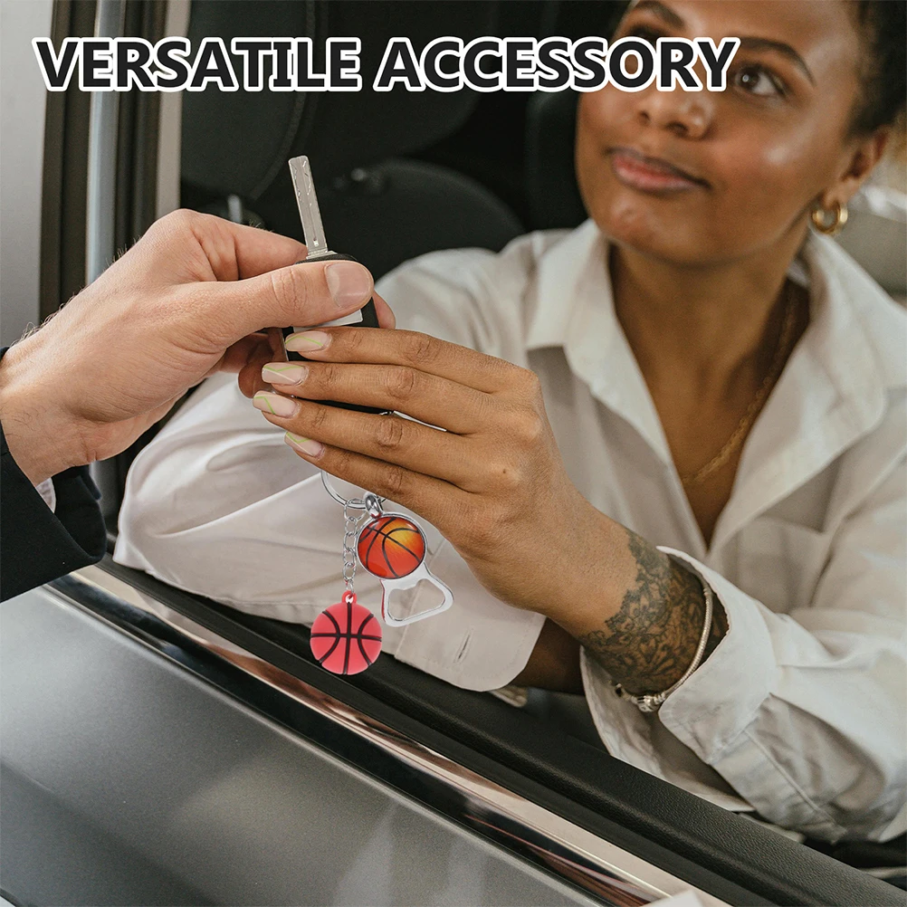 

12Pcs Sports Ball Shaped Bottle Opener Keychain Multifunctional PVC Glass Material for Beer Wine Soda Opening Gifts