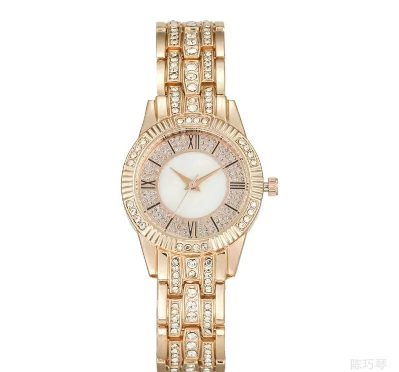 

New Fashion Trend WatchesSteel Bracelet Watches Fashionable Starry Roman Diamond Watches