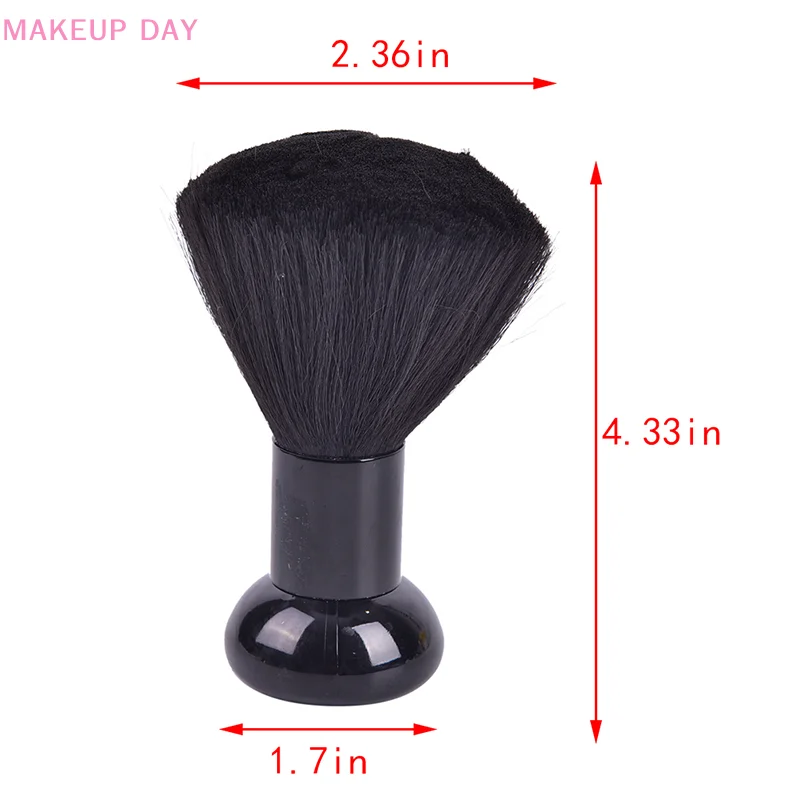 1pc weiche schwarze Faser Hals Gesicht Staub tuch Bürsten Stylist Friseur Haar bürste Salon profession elle Haarschnitt Styling Herstellung Werkzeuge