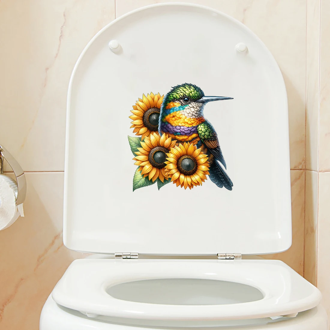 Three Ratels QMH61 Beautiful Emerald Bird PVC Stickers for Home Decoration Computer decals Art Car Stickers