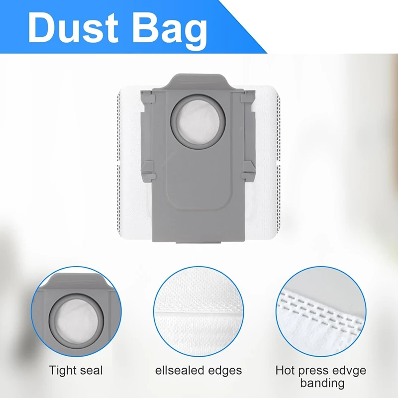 ABJI-Accessories For Roborock Qreve Pro/Qreve Maxv/Qreve S Robot Vacuum Spare Main Side Brushes Mop Cloths Filters Dust Bags