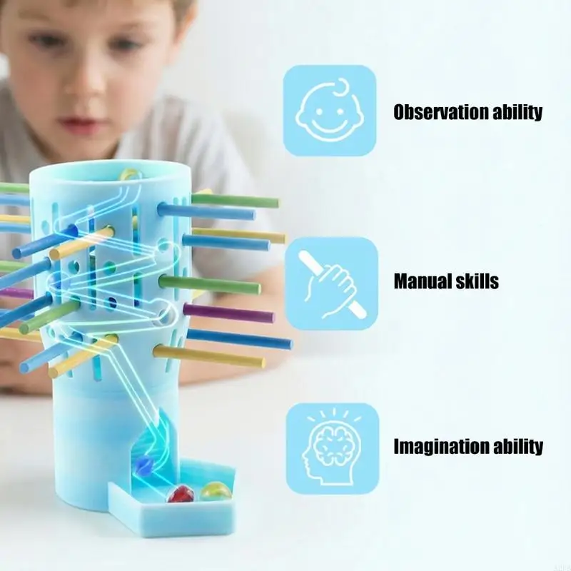 

Wooden Game For Kids Family Gathering Fun Interactive Educational Toy To Improve Focusing And Hand Eye Coordination A2UB