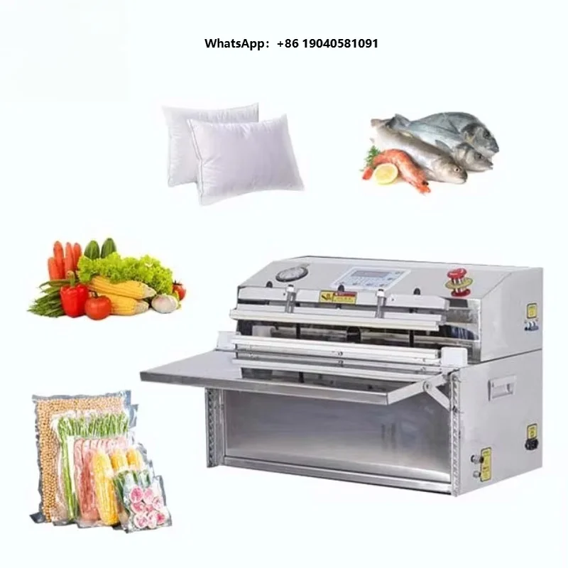 GK-T500 Clothes Shoes and Hats  External Vacuum Sealer Packing Machine Vacuum Sealing Packaging Machine for Dry Goods