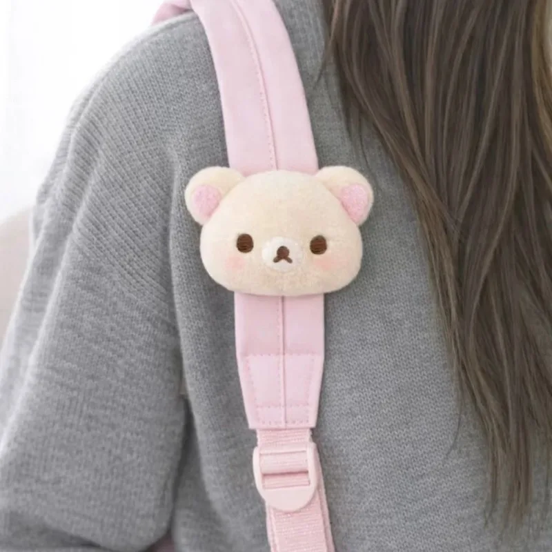Soft Rilakkuma Plush Doll Bag Hanging Ornament Cute Cartoon Bear Keychain Backpack Decor Accessory Birthday Friendship Gift view 2