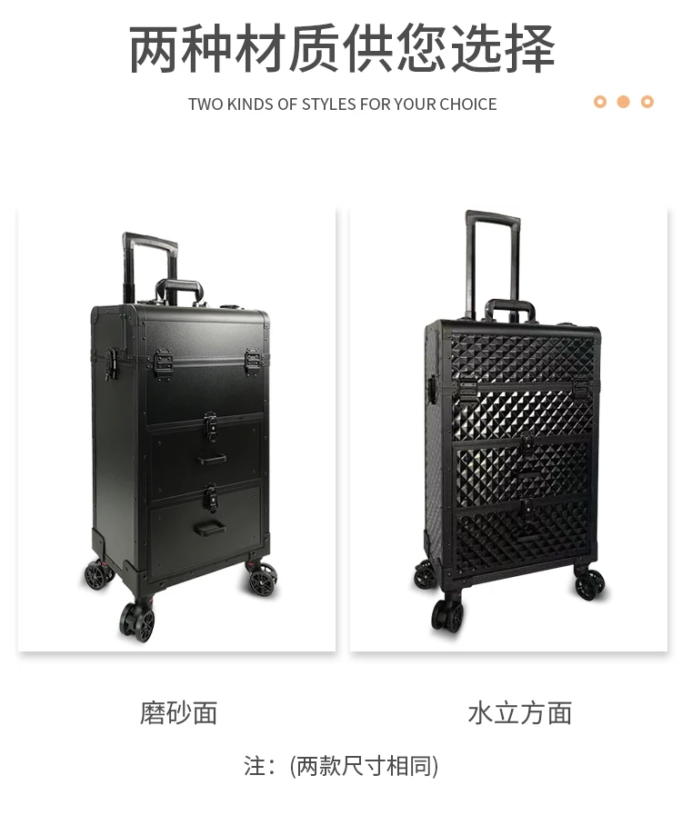 Professional Makeup Storage Case, Manicure Hairdressing Tattoo Artist Tool Box Portable Outdoor Travel Cosmetic Organizer