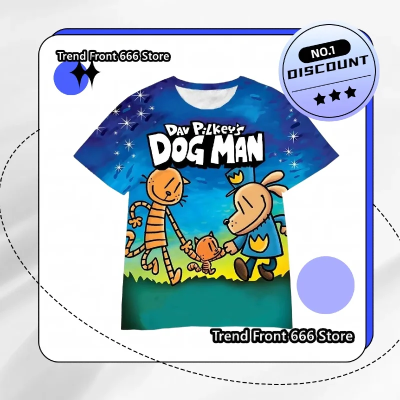 

New Arrives Dog Man 3d Prited Boys Girls Tshirt Children Animated Joint T-shirt Kids Short Sleeve Tshirt Hot Sale Tops MOTO