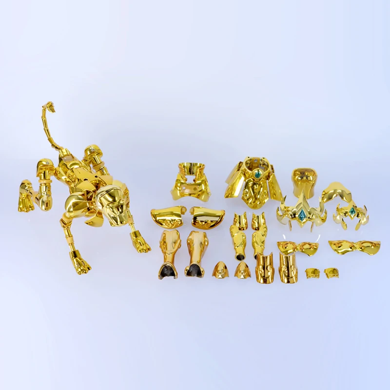CS 모델 Saint Seiya Myth Cloth EX Leo/Lion Aiolia 토템/오브젝트 Gold Knights of the Zodiac 액션 피규어 재고 있음