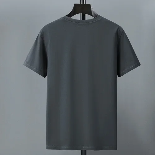 Imagen 2 del producto Camiseta de talla grande 10XL 12XL, Camiseta de algodón de verano para hombre, camiseta estampada de manga corta, camisetas casuales de moda, camiseta para hombre con cuello redondo