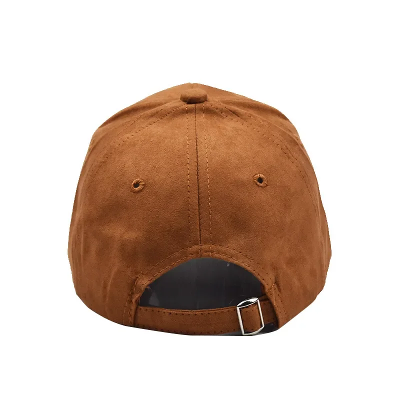 Neue Großhandel Wildleder Baseball Cap Herbst Winter für Männer Frauen Winter Solide Straße Hut Unisex Einstellbar Casual Plain Gorra Caps – Detail 12