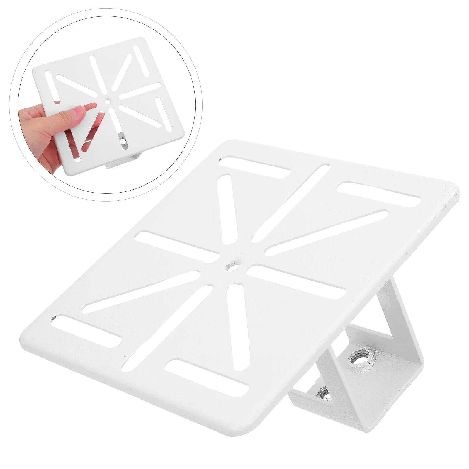 

Universal Mount Cctv Security Thickened Steel Monitor Shelf Mounting Bracket With Screws Nuts For Dome Surveillance Systems