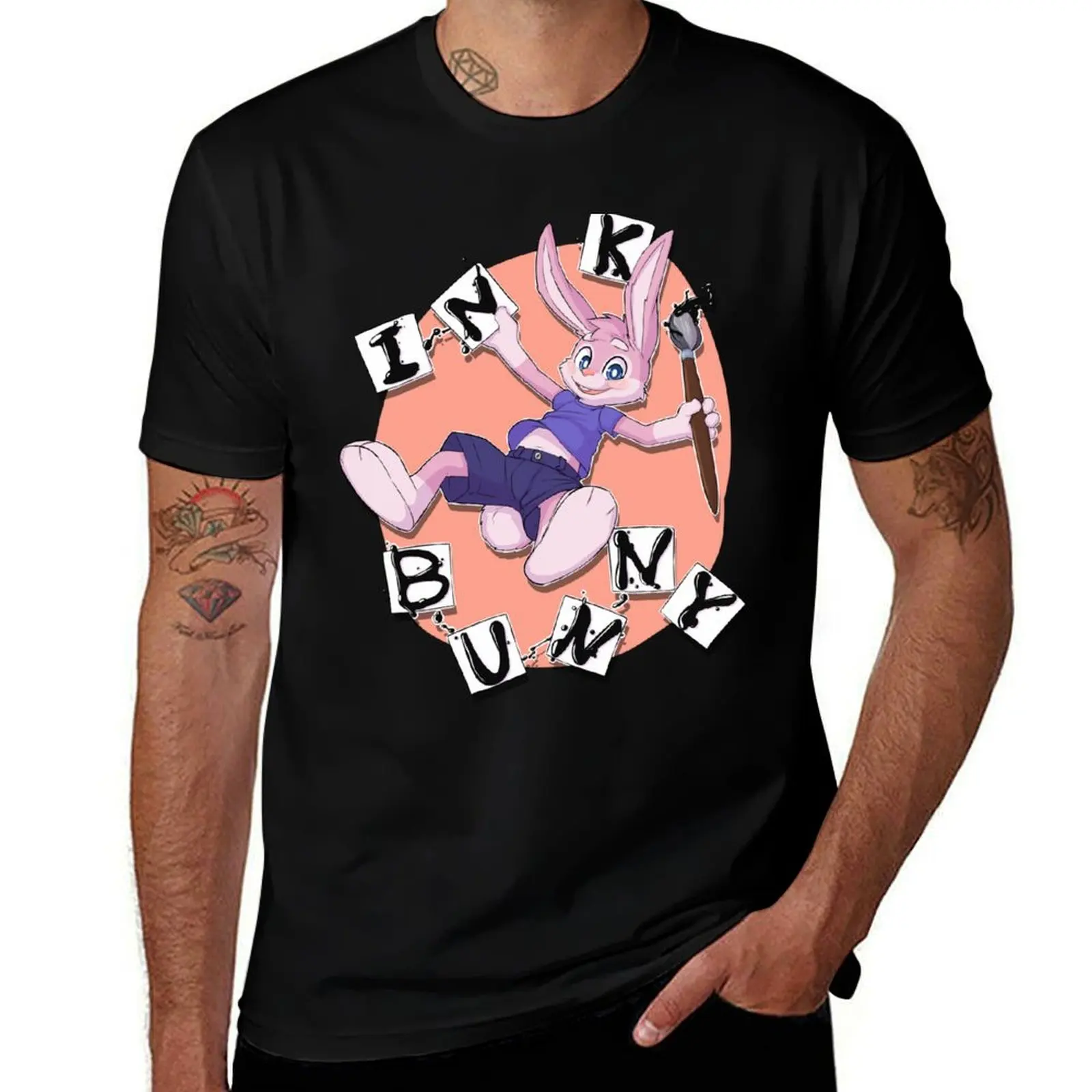 

by LEOSAETA T-Shirt cotton shirts man t shirt Inkbunny cotton for quality pack t man high