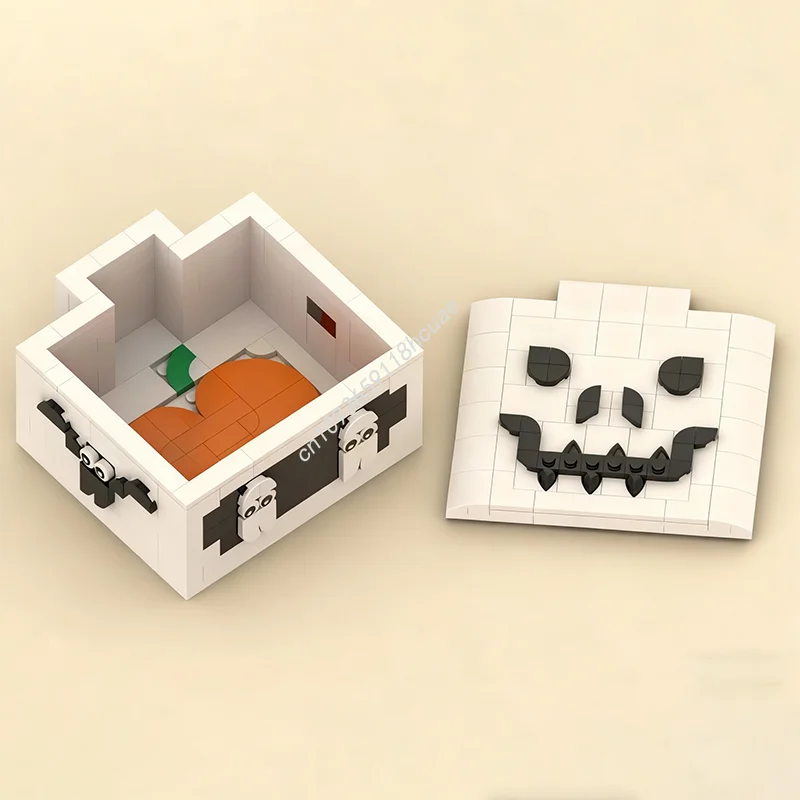 

283pcs MOC Halloween skeleton box nan Model Building blocks idea Modular craft toys creative DIY Christmas gifts