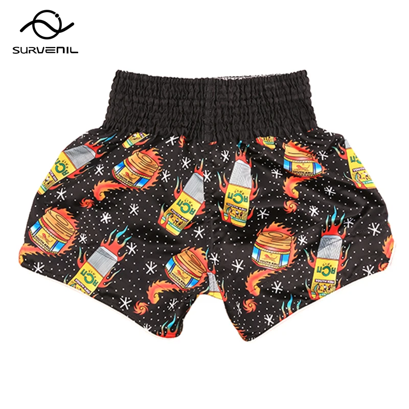 Muay Thai Shorts Kick Boksbroek Mannen Vrouwen Kinderen Borduurwerk Martial Arts Sparring Worstelen Kickboksen Kooi Vechtbroek