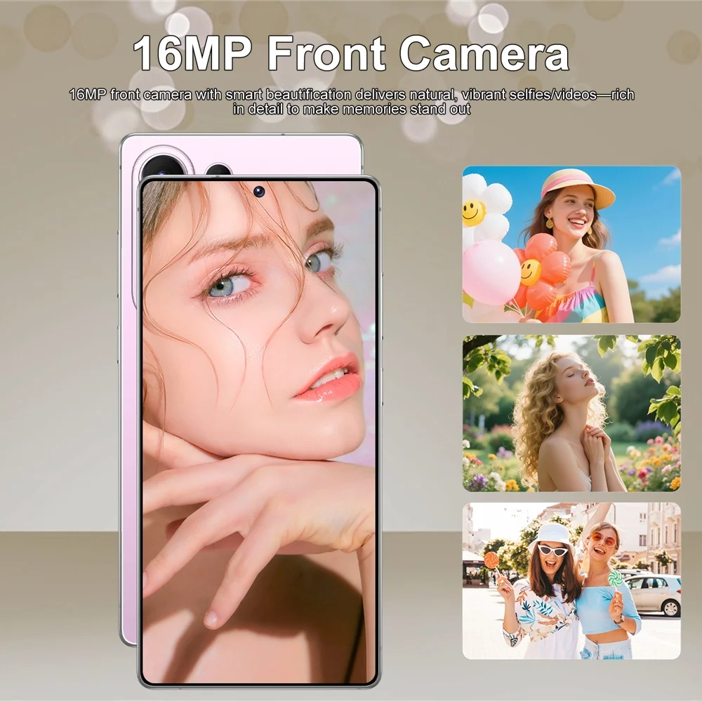 K-Touch 5G Smartphone für S26 Ultra, 7,3-Zoll-Vollanzeige, Handy mit 7800-mAh-Akku, 48-MP-Kamera, 22 GB + 2 TB Speicher, Gesichtserkennung, entsperrt, 5G, Dual-SIM, Android 15, Mobiltelefone mit FM-Radio und GPS. – Detail 9