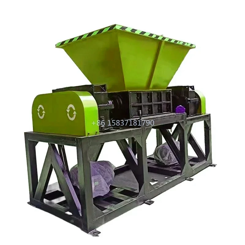 

Industrial Crushing Shredder Double Shaft Tire Shredding Machine Customized Cheap Shredder Waste Cars Metal Crushing Shredder