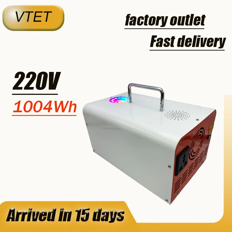 

3.2V1004WH portable power station 220V outdoor mobile power supply 314AH lithium battery MPPT charging camping power supply LED