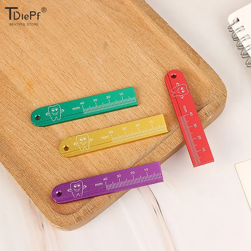 1pcs Oral measuring ruler  Aluminium Dental Endo Rulers Span Measure Scale Endodontic Finger Rulers Dentist Tools Materials