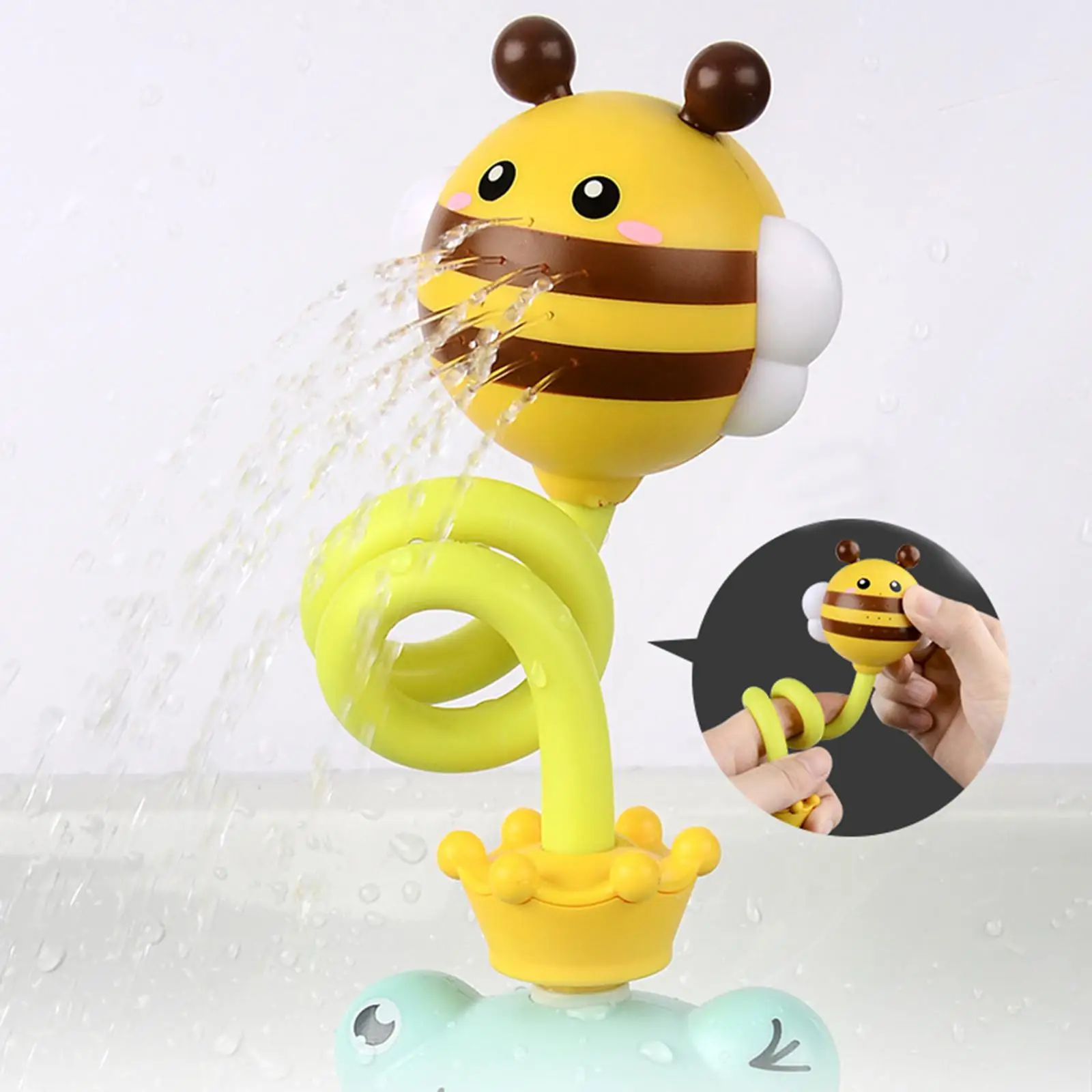 11Pcs Cute Electric Shower Spray Head Suction Toy for Toddler