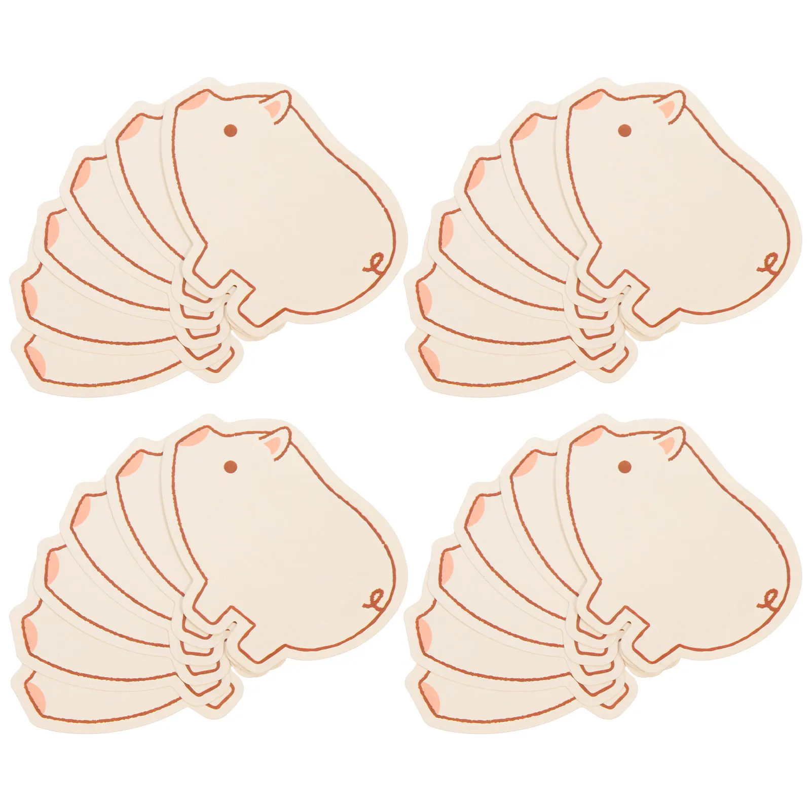 60pcs 종이 빈 부드러운 쓰기 라운드 코너 낙서 카드 대량 Diy 단어 카드 연구 인사말 카드 만들기