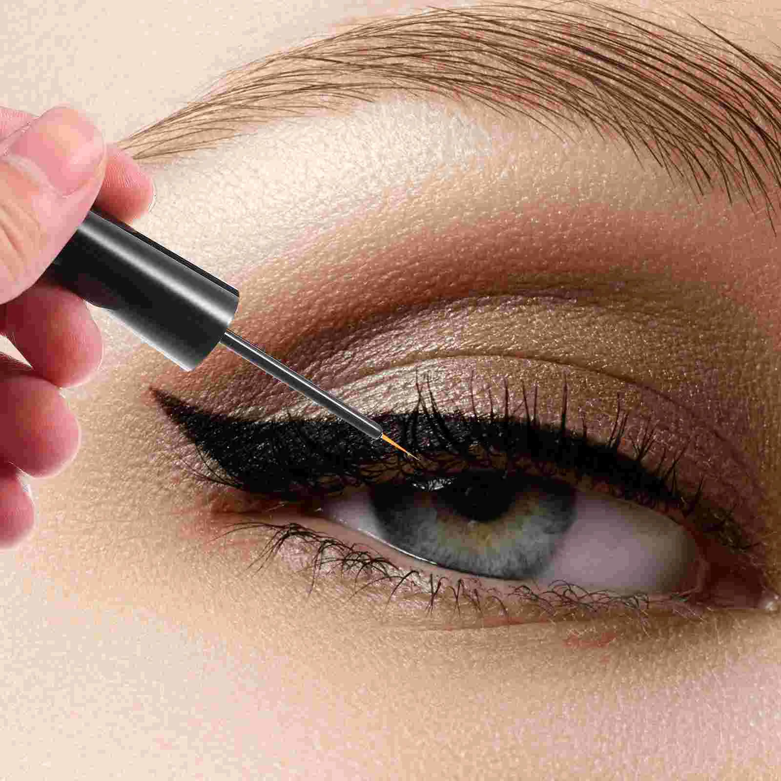 5-teilige leere Eyeliner-Flasche, Wimpernkleber-Flaschen, flüssig, schwarz, kleine Mascara-Röhren