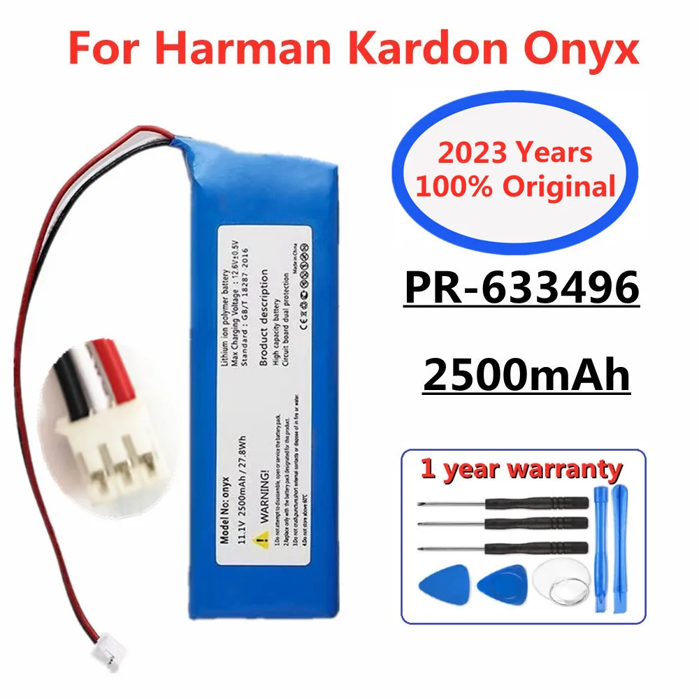 

For Harman Kardon Onyx 2500mAh Speaker Replacement Battery , PR-633496 Player Loudspeaker Bluetooth Audio Rechargable Batteries