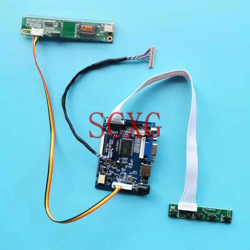 LCD Display Screen Controller Board Fit LQ133K1LA04 LT133DEVJK00 DIY Kit HDMI-Compatible AV VGA 1280*800 13.3