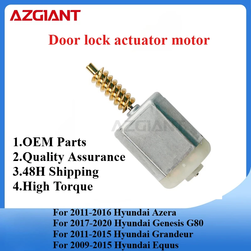 

AZGIANT HFT VN81545 Car door lock actuator motor for Hyundai Azera/Genesis G80/Grandeur/Equus OEM new high quality parts