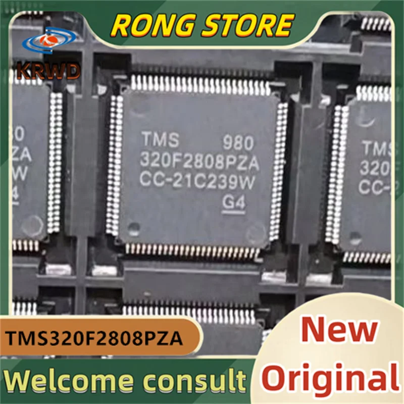 2PCS TMS320F2808PZA  New Original TMS320F2808  TQFP100