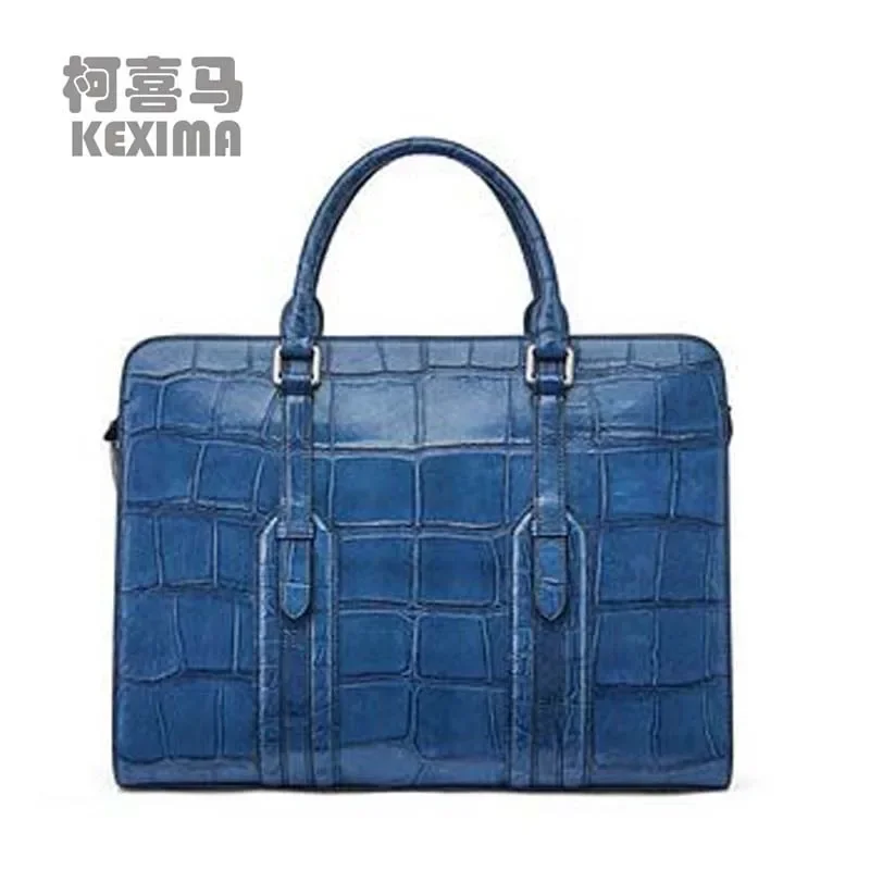 gete crocodile leather  business  capacity  multi-function male briefcase  fashion  contracted  Combination lock men bag