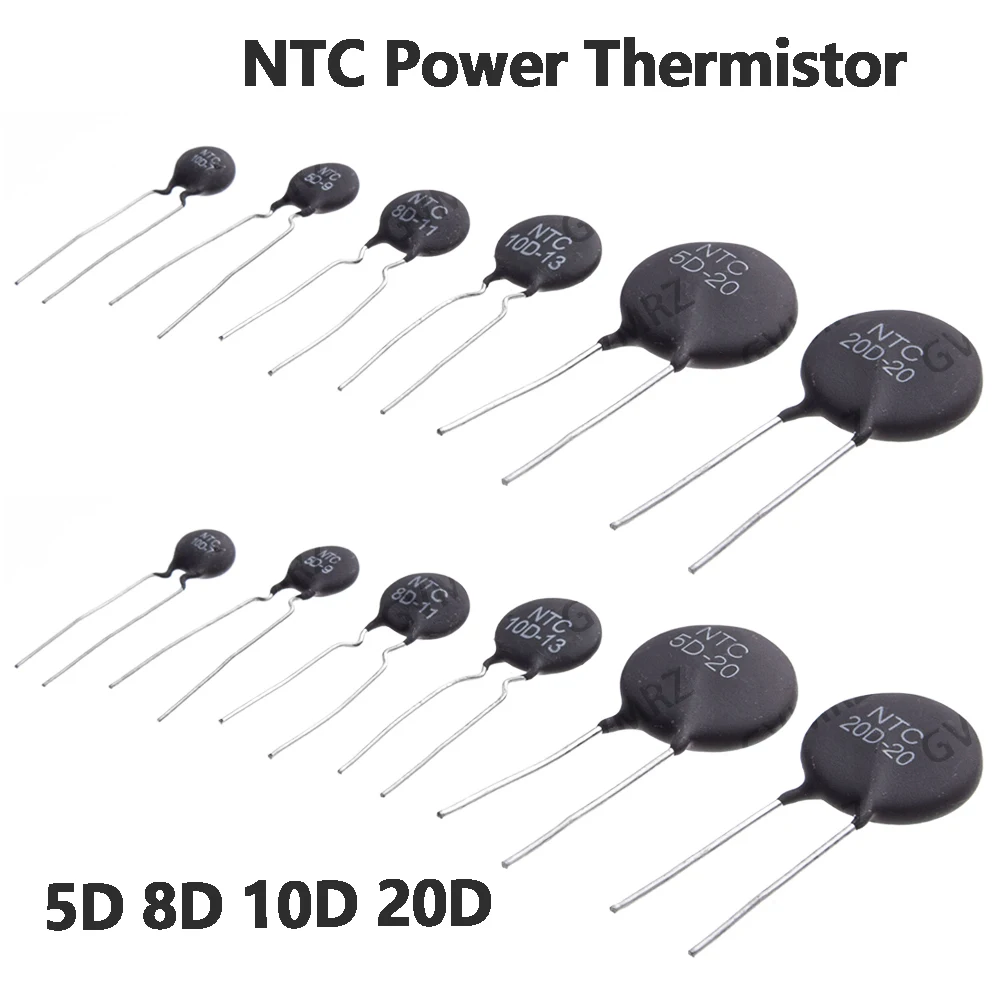 NTC Power Thermistor Inrush Current Limiter 5D 8D 10D 20D 33D 47D Series 5D 33D 47D