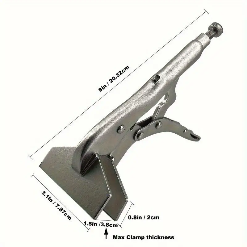 1pc 8 Inch Locking Sheet Metal Clamp Adjustable Welding Plier Sheet Metal Grip Tool
