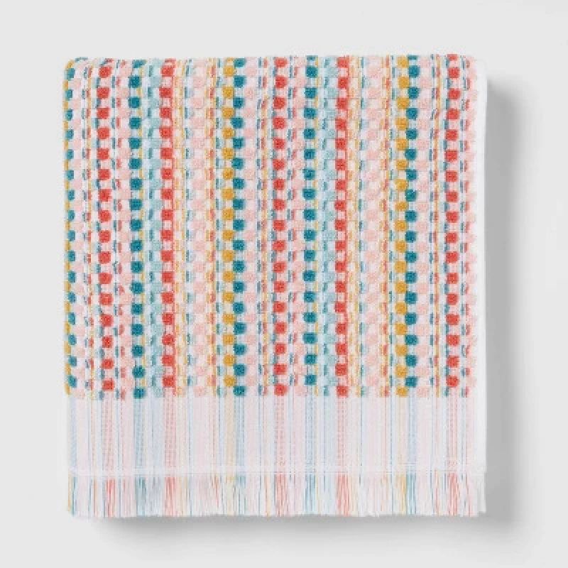 

100% cotton multi-striped Sonoma towel with soft hand and quick water absorption.