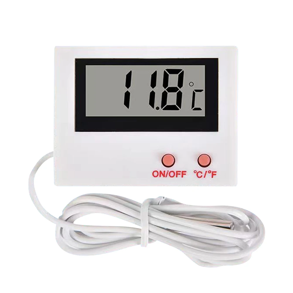 Imagem -06 - Sensor de Temperatura Lcd Termômetro Digital para Tanque de Peixes Geladeira Aquário Eletrônico Strippline Sonda Termômetro Ht5