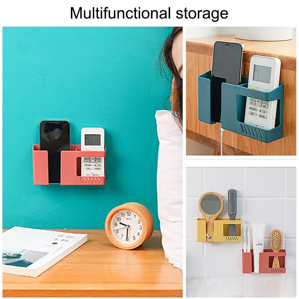 Durable Convenient Air Conditioner Storage Stand Phone Boxes Wall Mounted Box Remote Control Organizer