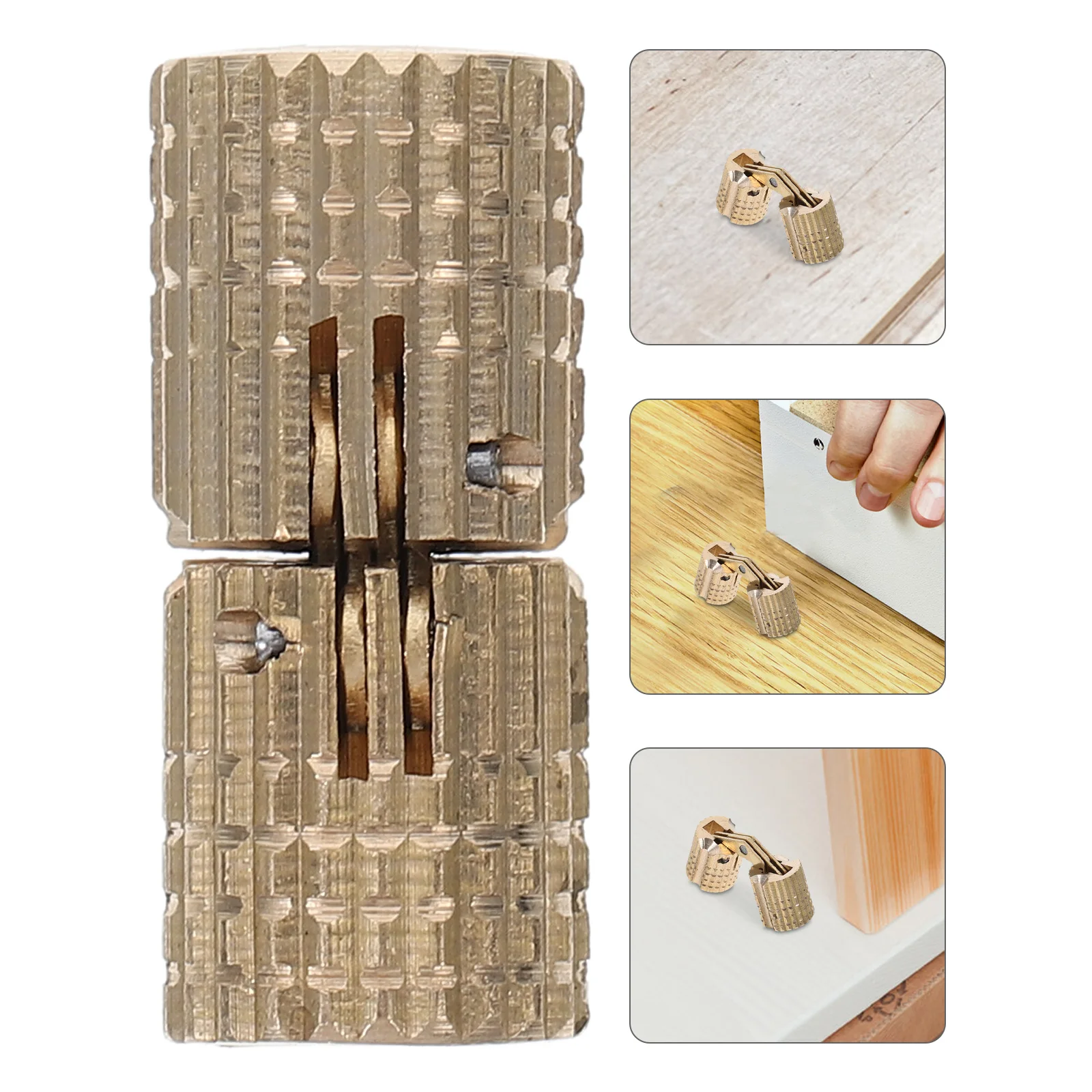 

Copper Flap Hinges Hidden Invisible Door Hinges Heavy Duty Metal for Wooden Aluminum Alloy Doors Cabinet Furniture Hardware