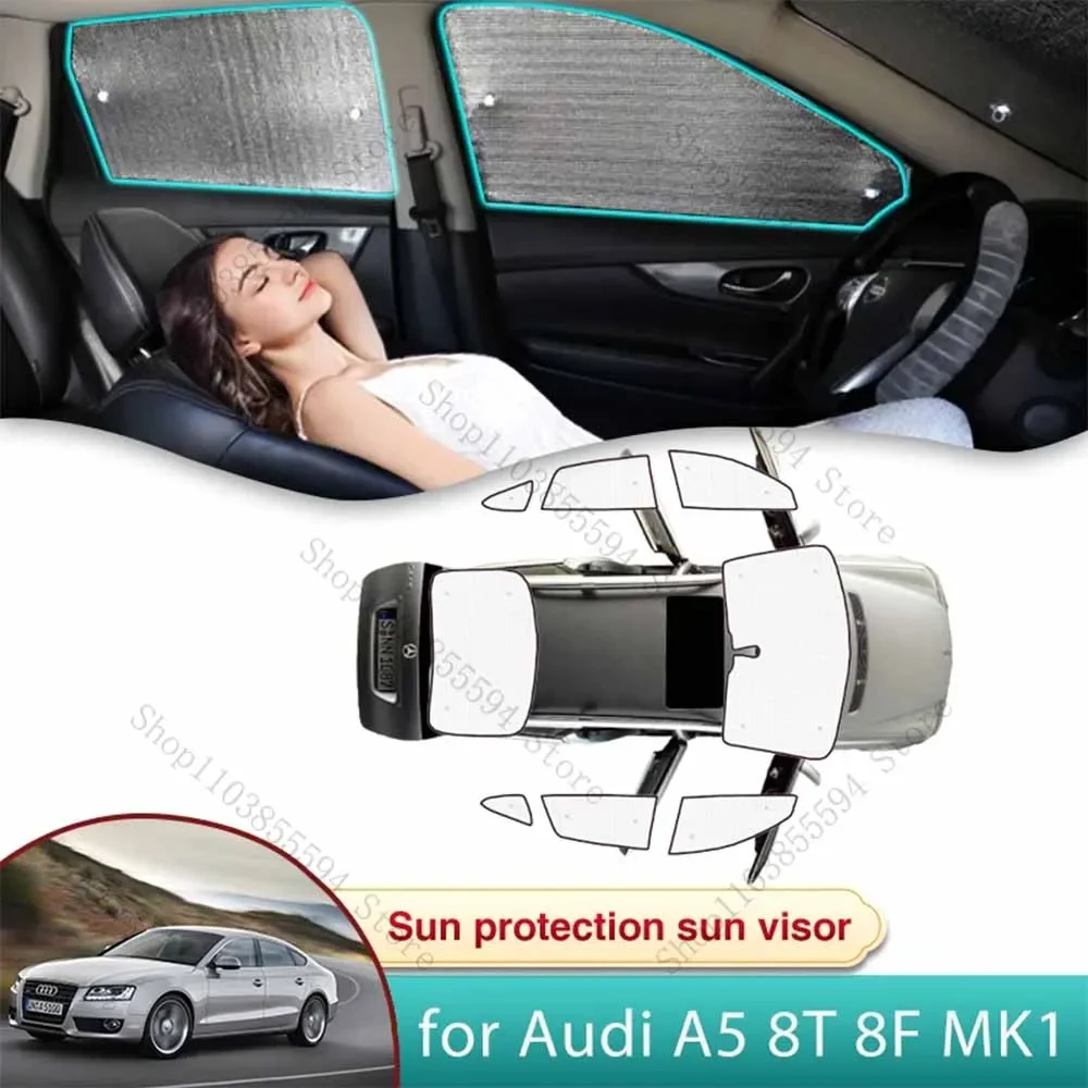 

Car Sun Shade for Audi A5 8T 8F MK1 2008 2009 2010 2011 2012 2013 2014 2015 2016 Sunshade Windshield Side Window Privacy Shading