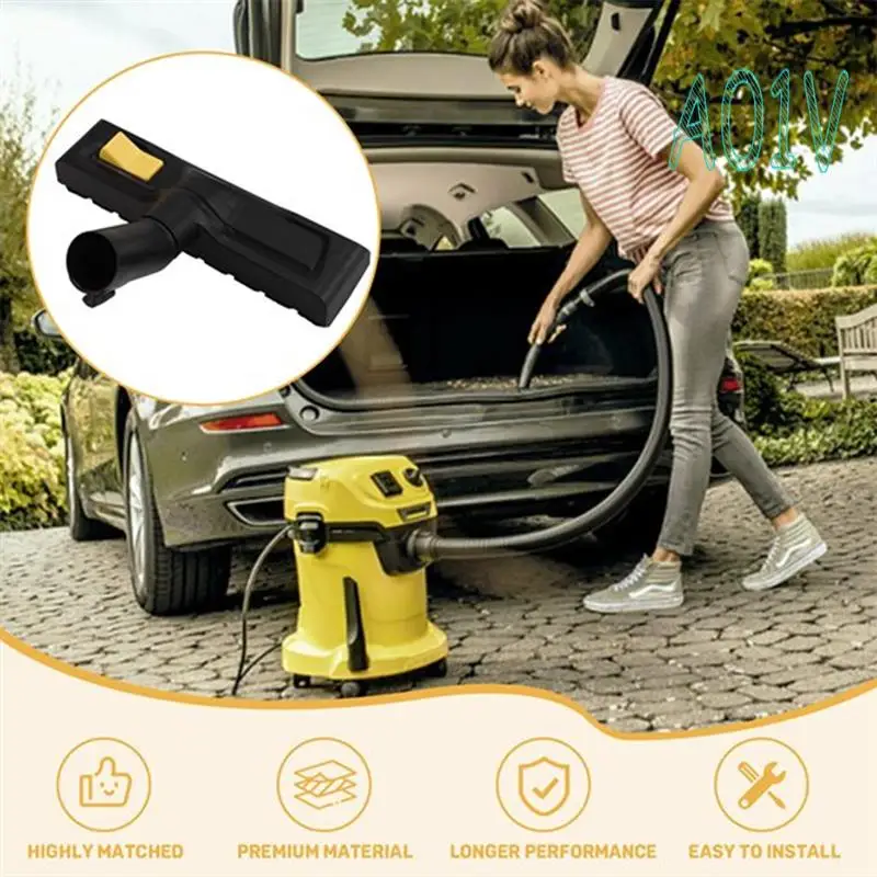 

A01V-For Karcher WD4 WD5 WD6 Floor Brush Cloth Bag Replaceable Switchable Wet/Dry Nozzle Floor Brush Head Attachment