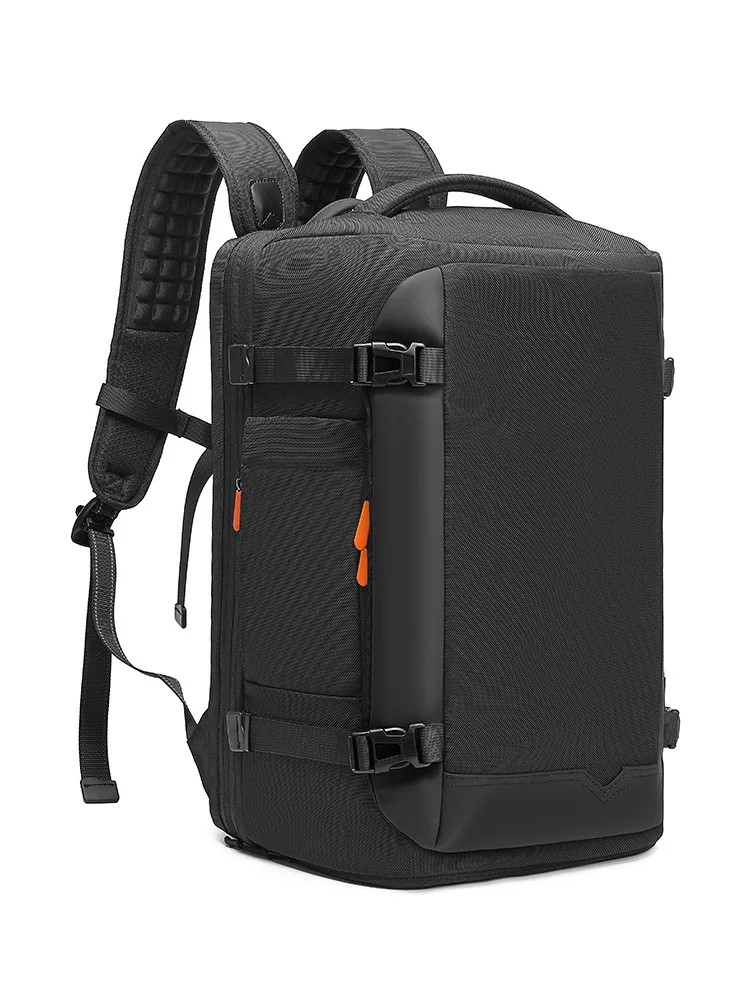 EURCOOL Men's Large Anti-Theft Outdoor Backpack Oxford Style Duffel Gym Travel Bag with Zipper Waterproof Business Carry